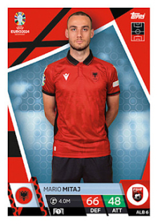 Mario Mitaj Albania Topps Match Attax EURO 2024 #ALB6